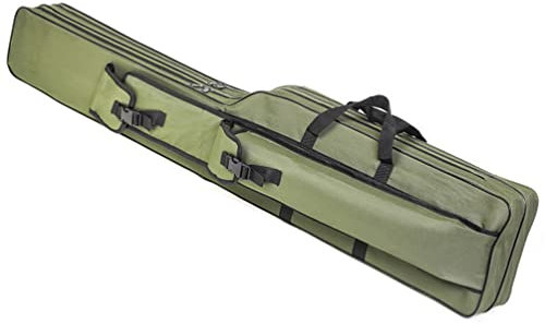 BESPORTBLE Portable Angelruten Tasche Mit Sicherheitsverschluss Und Wasserdichtem Design Canvas Angelruten Aufbewahrungstasche Für Outdoor-angeln Große Kapazität Und Einfache Handhabung