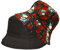 Alsino Anglerhut Fischerhut Sonnenhut Bucket Hat Reversibel Freizeithut Outdoor Wende-Hut Sommermütze Herbst Camping Reisen Wandern - für Damen Herren Kinder, Motiv wählen:Rosen Totenkopf