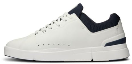 On Herren The Roger Advantage Sneaker, Weiß/Midnight, 44.5 EU