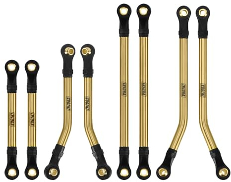 INJORA 8PCS Brass High Clearance Links Set for 1/18 RC Crawler TRX4M High Trail K10 F150