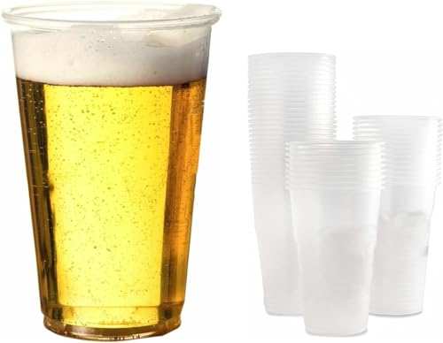 Paper Cups for Hot & Cold Drinks Disposable Water Cups 100 Pcs Disposable Water Cups for Beer Water Juice Milkshake & Picnics, Parties Travel Dishwasher Safe