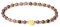 MetJakt Handgemachter Naturstein Perlenarmband 4MM Mini Stretch Armband Energiearmbänder 18k vergoldet Herz Armbänder für Damen Damenschmuck Echtes (Lila Aventurin)