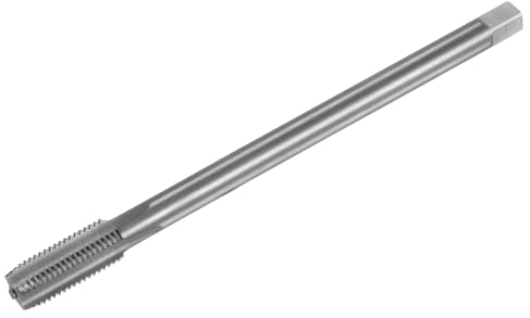 QUARKZMAN Taraud à Filetage Métrique M12 x 1.5 H2 200mm Fraiseuse à Filetage à Cannelure Droite Extra Longue, Outil de Réparation de Taraudage