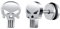 Yumilok Totenkopf Ohrstecker Edelstahl Schädel Ohrringe Herren Fake Plugs Ohr Cheater Tunnel Gauges Ohr-Piercing Silber Huggie Ohr Manschette