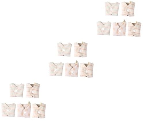 Gogogmee 15stücke Wiederverwendbare Menstruationseinlagen Aus Bio-baumwolle Waschbar Und Atmungsaktiv Für Damen Mit Zufälligem Muster Super Saugfähig Und Bequem Für Menstruation