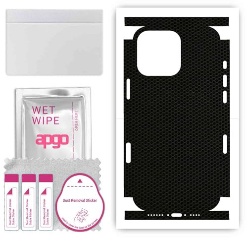 apgo skin sticker film foil vinyl for the BACK+SIDES for Apple iPhone 16 Pro Matrix, Full Wrap Skin