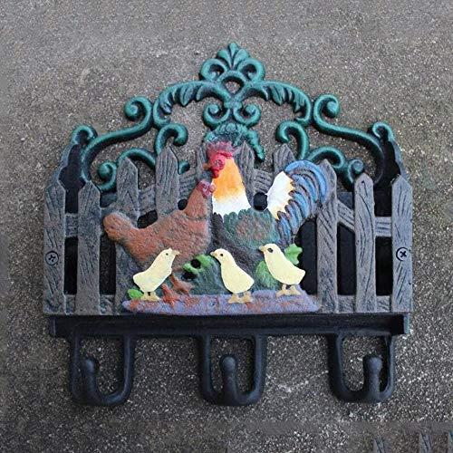 Mailbox Newspaper Storage Basket Iron Hook Garden Decoration Accessories Cast Iron Letters box