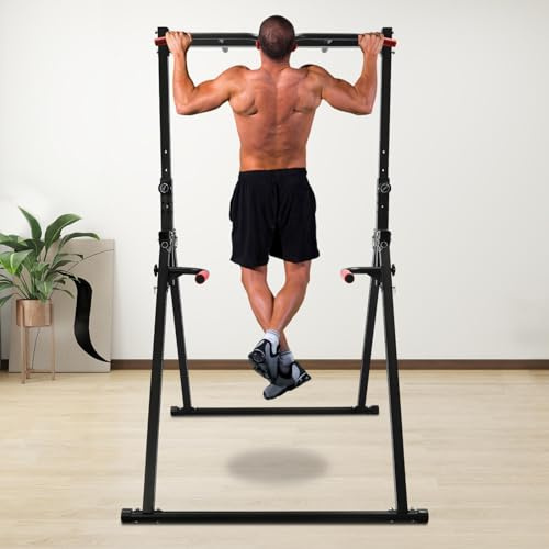 BRRIDE Barre de traction - Hauteur réglable - Barre horizontale - Charge maximale : 200 kg - Pliable - Pour la maison, la gymnastique, la gymnastique et la gymnastique