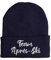 tshirtladen Mütze - Team Après-Ski - Beanie One Size - Wintermütze Soft Touch - Spruchmütze bestickt - Farbauswahl - lustige Mütze, Farbe: Navy