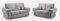 Modernes Sofa-Set Verona, Chenille oder Plüsch-Samt, Streu und volle Rückenlehne, linke rechte Eck-Lounge-Couch (graues Chenille, 3 + 2-Sitzer)
