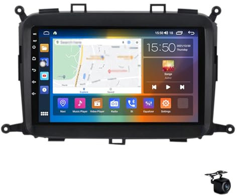 RICUSHN Radio Estéreo para Android 14 Coche para K-IA CARENS 2013-2018 Navegación GPS 2 DIN 9 DSP Incorporado FM BT WiFi SWC 4G 5G Carplay Mirrorlink Cámara Trasera,M100s