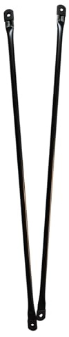 Timyrimy Barra de suspensión para columpio de jardín (100 cm, 2 unidades), barras de repuesto para columpios de jardín y columpios. Barras de metal redondas negras para colgar el asiento del columpio