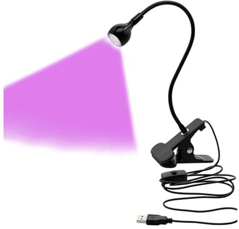 HPHPH UV Lampe, Schwarzlichtlampe, USB-Hochenergie-UV-Härtungslampe, 365 nm, 385 nm, 395 nm, 405 nm for Schaltungsreparatur, Schweißen, PCB, schnelles Aushärten, Verkleben, Einfach zu bedienen(405nm)