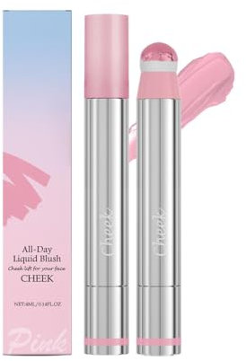 Liquid Blush for Cheeks, Face Blush Liquid, Long-Lasting Buildable Color, Long Wearing Blendable Color Cheek, Long-Lasting Buildable Blendable Blush 4ml (#, 1)