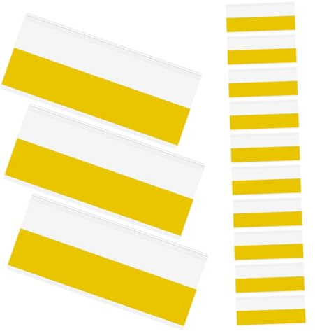 Operitacx 30pcs Adhesive Price Tag Strips for Supermarket Easy to Replace Plastic Price Display Holders Plastic Stands for Retail Store Label Holders for Kitchen