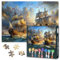 Schiff im Meer Puzzles für Erwachsene 1000 Stück Segeln Boot Jigsaw Puzzles für Erwachsene Schwierige Yacht Jigsaw Puzzle Schiff Puzzle Geschenke für Familie Spiele Home Dekoration 70cmx50cm