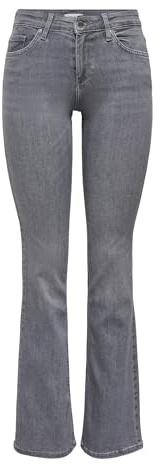 ONLY Damen Onlblush Mid Waist Flared DNM Rea1099