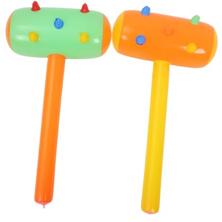 HOMOBABE Martillos Inflables De Pvc Para Niños, Paquete 2 Piezas, Colores Aleatorios, Juguete Divertido Para Juegos Casa, Fiestas y Entretenimiento Infantil