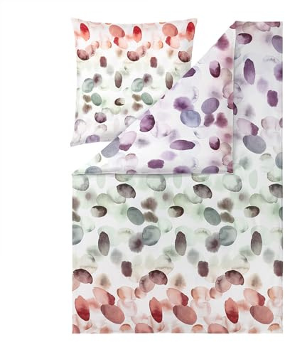 ESTELLA Bettwäsche Millie | Multicolor | 135x200 cm + 80x80 cm | seidig-glänzende Oberfläche | pflegeleicht & trocknerfest | atmungsaktiv & anschmiegsam | 100% Baumwolle