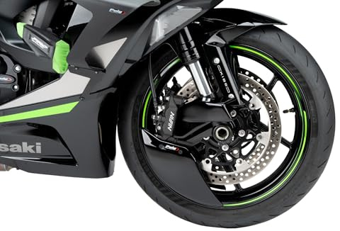 Puig 22076N Brake cooler in ABS with robust metal supports, reduces the temperature of calipers and discs, improves aerodynamics and provides safety, Black.