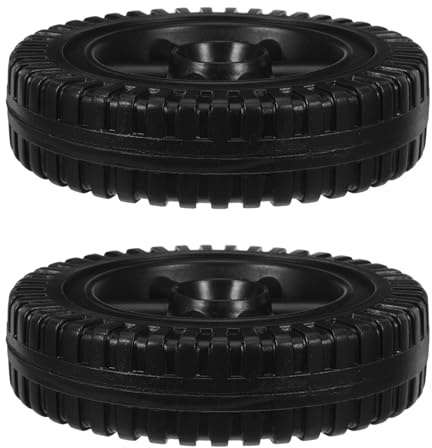 MOTHNUR 2 pack 6 inch Lawn Mower Wheels Replacement Plastic Hollow Blow Moulded Push Mower Wheels for Garden Tillers Lawn Sprayers Handtrucks and Generators