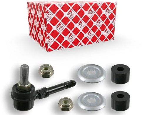 febi bilstein 15415 Verbindungsstange mit Lagern, Unterlegscheiben und Muttern, 1 Stück | Kompatibel mit: NISSAN 100NX, 300ZX, ALMERA I, ALMERA I Hatchback, BLUEBIRD, BLUEBIRD Hatchback, MAXIMA III, PRAIRIE PRO