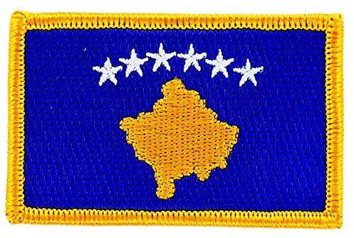 Aufnäher zum Aufbügeln, bestickt mit der Flagge des Kosovo