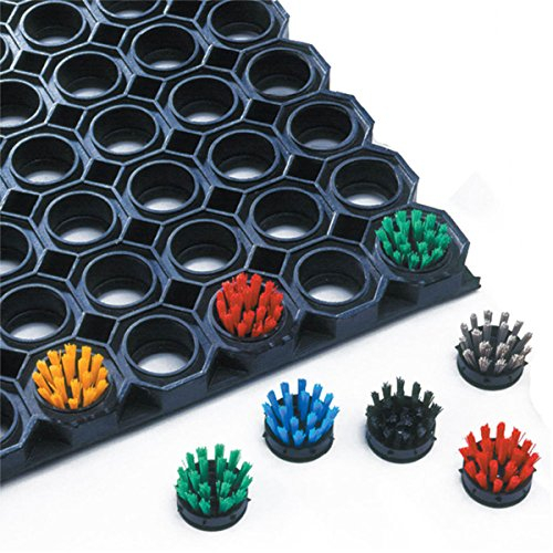 Teppichbürste Einlegen, Rot, 10er Pack
