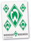 AUFKLEBERKARTE STICKER AUFKLEBER Raute 6tlg SV WERDER BREMEN