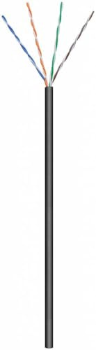 Goobay 57196 CAT 5e Outdoor Netzwerkkabel, U/UTP, Schwarz