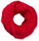 styleBREAKER Unisex Strick Loopschal mit Gitter- und Rippenmuster, Uni Feinstrick Schlauchschal, Winter Strickschal 01018155, Farbe:Rot