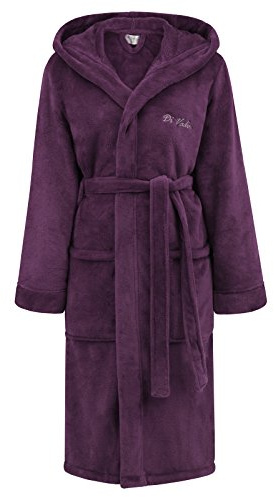 Di Vadini Unisex Herren Damen Bademantel Florenz mit Kapuze I Morgenmantel flauschig I Nachtwäsche aus edler Mikrofaser Öko-Tex Standard 100 I Kimono mit Farb- & Größenauswahl XXS - 5XL