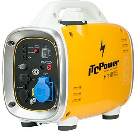 Itcpower IT-GG9I Generatore a Benzina Inverter, Giallo-Bianco