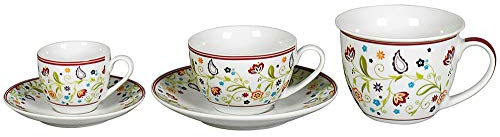 Unbekannt Flirt by R&B Espresso-Untertasse Doppio Shanti 12cm, 6 Stück - Keramik - Bohemian - Teller