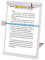 LBHMS Desktop Copy Holder Adjustable Foldable A4 Document Copyholders with Line Guide - Grey
