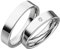 JC Trauringe 2 x Eheringe 925 Silber PAARPREIS inkl. Diamant und Gravur Ehe-ringe Verlobungs-ringe Brillant Heiraten Wedding Rings Partnerringe Platin Gold Weißgold S014