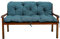 Gartenbankauflage Bankauflage Bankkissen Sitzkissen Polsterauflage V2 (180x60x50, Türkis)
