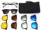 Hifot brillengestelle mit Magnetisch Clip polarisierte Sonnenbrille, Plastik Brillenrahmen Brillenfassungen für herren damen