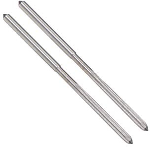 sourcing map 2St Spannreibahle HSS Kobalt M35 Drehmaschine Reibahle D4 4 Gerade Flöten 2mm