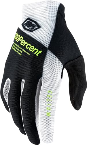 100% Celium Handschuhe schwarz/weiß Handschuhgröße S 2021 Fahrradhandschuhe