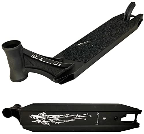 Fantic26 Sticker + Ethic DTC Erawan V2 Stunt-Scooter Park-Trick-Tret-Roller Ersatz-Deck (50cm Schwarz)