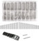 Barre a Molla per Cinturini per Orologi, Barre a Molla Orologio, Perni di Ricambio a Molla, Attrezzi per Riparazione di Orologi, Argento, 8-25mm, 144PCS
