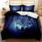 TULTOAP Bettwäsche Wolf 135x200 3D Tier Wolf Bettbezug mit Kissenbezug Junge Mädchen Schlafzimmer Dekoration Wolf Motiv Bettwäsche Set (Wolf 3,200 x 200 cm)