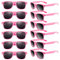 TUPARKA Lot de 12 lunettes de soleil en vrac School Party Goody Bag Fillers pour fête d'anniversaire Beach Pool Party, Rose
