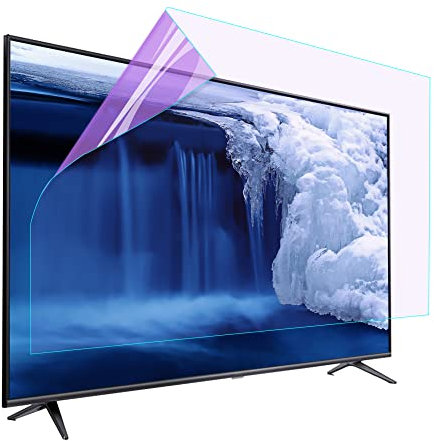 CUNIO 55 Zoll TV Displayschutzfolie, Blendschutzfolie Blaulichtfilter Matt Matt Anti Strahlung für Sony, Samsung, TCL, Sharp etc / 55in 1221x689mm