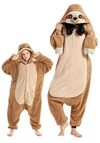 DarkCom Onesie für Kinder und Erwachsene Karneval Schlafanzug Cosplay | Eltern-Kind Kostüm,Schlafanzug,Weihnachten Pyjamas