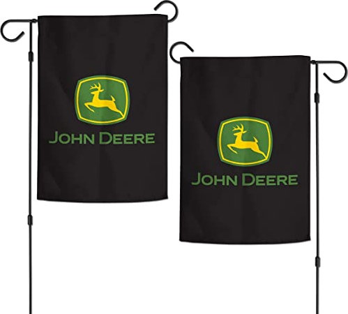 John Deere LP79680 John Deere Gartenflagge, 2-seitig, Schwarz