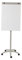 Rocada, Flipchart Whiteboard, mit Rollen, 67x62x181cm, Ökonomisches Whiteboard mit Papierhalterung und Sternfuß, trocken abwischbar, Weiß