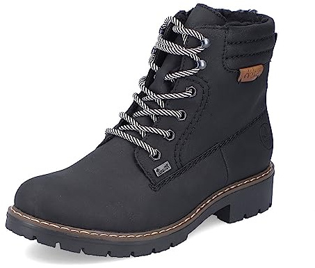 Rieker Damen Schnürstiefeletten Y9125, Frauen Stiefeletten, wasserabweisend, riekerTEX