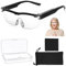 Lupe mit Licht als Lesehilfe und Sehhilfe,Lupenbrille mit Licht,Kopf Lupenbrille für Brillenträger,300% Vergrößerungsbrille mit 2 LED Lichts，Lupenbrille Hands Free,Lese Lupenbrillen (17)